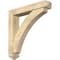 Ekena Millwork Thorton Arts and Crafts Rough Sawn Bracket w/ Offset Brace, Douglas Fir, 6"W x 32"D x 32"H BKT0604X32X32THR03RDF - alternate 1